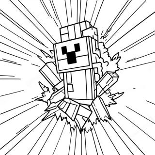 Explosive Minecraft Tnt Coloring Page 43253-34693