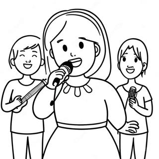 Ms Rachel Singing With Friends Coloring Page 43273-34709