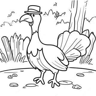 Turkey Hunting Coloring Pages