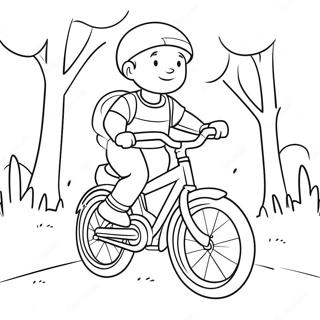 Son Riding A Bicycle Coloring Page 43363-34776