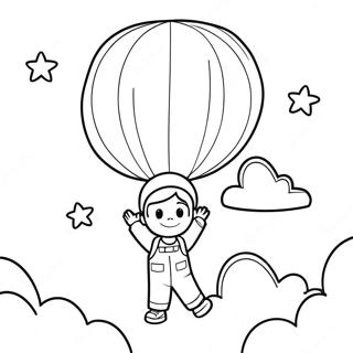 Balloon Boy Coloring Pages