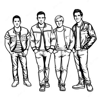 Big Time Rush Coloring Page 43402-34818