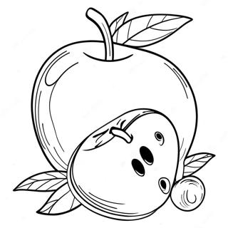 Rosh Hashanah Apple And Honey Coloring Page 4341-3639