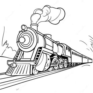 Steam Engine Polar Express Coloring Pages