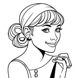 Audrey Descendants Coloring Page 43432-34835