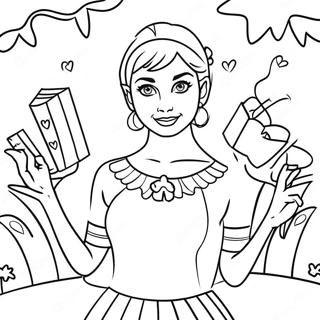 Audrey Descendants Magical Adventure Coloring Page 43433-34831