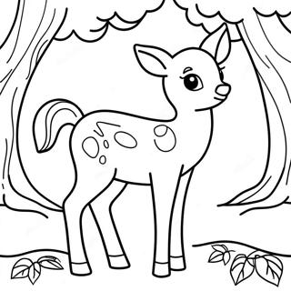 Fawn Coloring Page 43442-34849