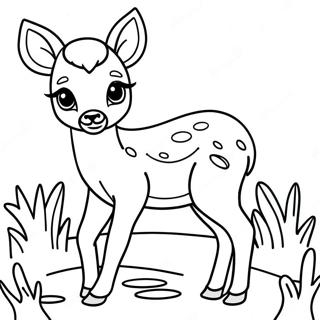 Fawn Coloring Page 43442-34850