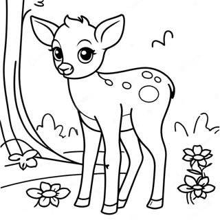 Fawn Coloring Page 43442-34852