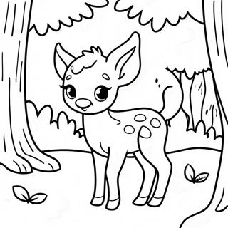 Fawn Coloring Pages