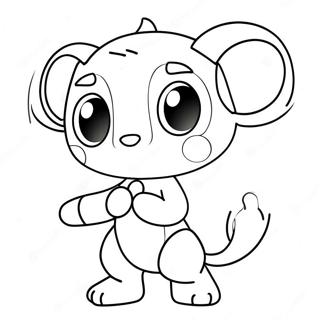 Cute Vivo Character Coloring Page 43453-34845