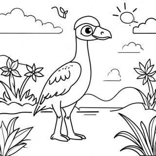 Colorful Panama Wildlife Coloring Page 43463-34859