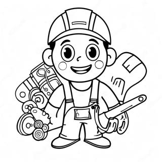 Handyman Hal Coloring Page 43502-34888