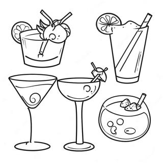 Alcohol Coloring Pages