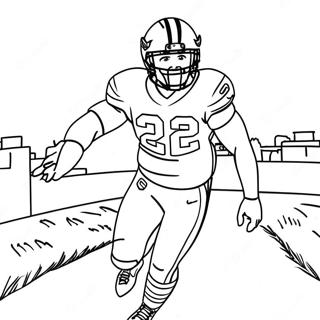 Nick Chubb Coloring Page 43522-34900