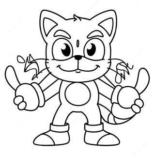 Big The Cat Sonic Coloring Pages