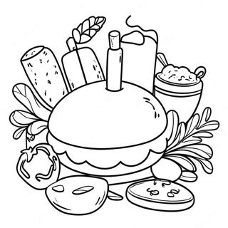 Italian Food Coloring Page 43552-34922