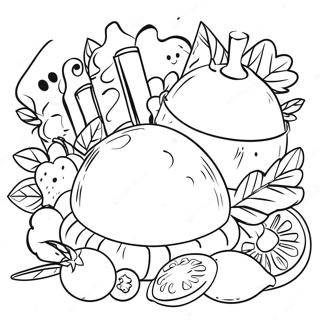 Italian Food Coloring Page 43552-34924