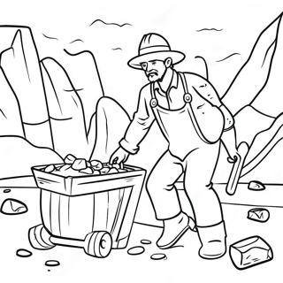 Gold Rush Coloring Pages