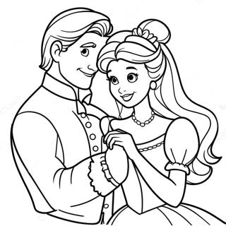 Charming Disney Princess Couples Coloring Page 43573-34945