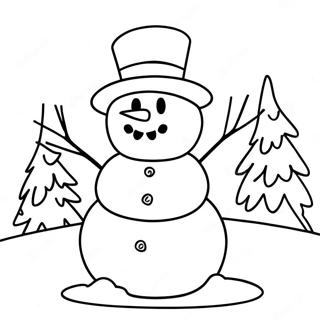 Frosty The Snowman Coloring Page 43582-34950