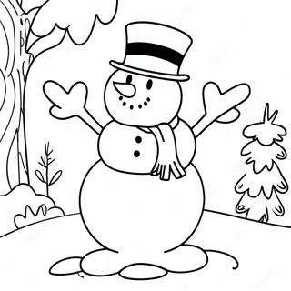 Frosty The Snowman Coloring Page 43582-34951