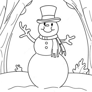 Frosty The Snowman Coloring Page 43582-34952