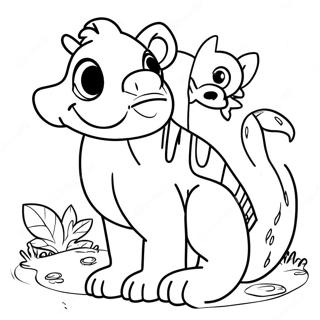 Fun Animal Coloring Pages 43613-34991