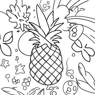 Pineapple Coloring Pages