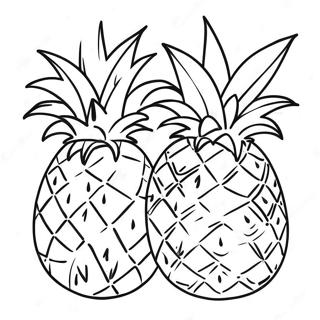 Pineapple Coloring Page 4361-3655