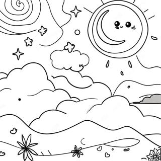 Night Sky Coloring Pages