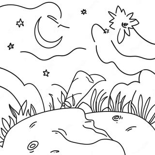 Night Sky Coloring Page 43642-34998