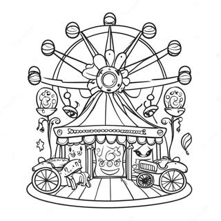 Carnival Funfair Coloring Page 43672-35022