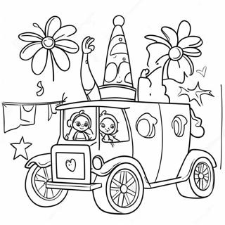 Colorful Carnival Parade Coloring Page 43673-35032