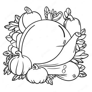 Thanksgiving Cornucopia Coloring Page 43702-35047