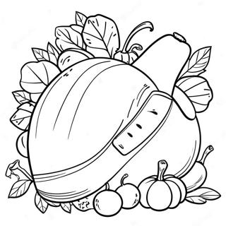 Thanksgiving Cornucopia Coloring Page 43702-35048