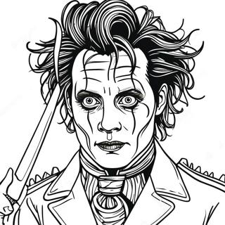 Edward Scissorhands Coloring Page 43722-35078