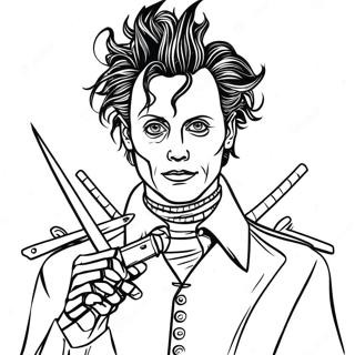 Edward Scissorhands Coloring Page 43722-35080