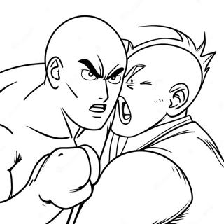 Saitama Punching Garou Coloring Page 43733-35072