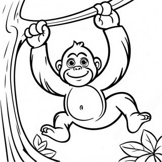 Orangutan Coloring Pages