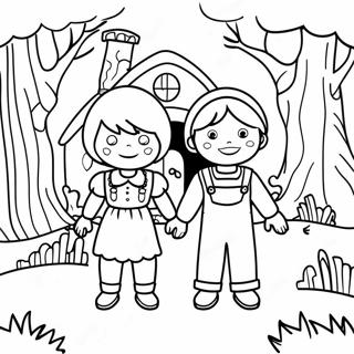 Hansel And Gretel Coloring Pages