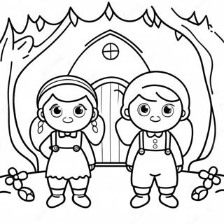 Hansel And Gretel Coloring Page 43752-35082