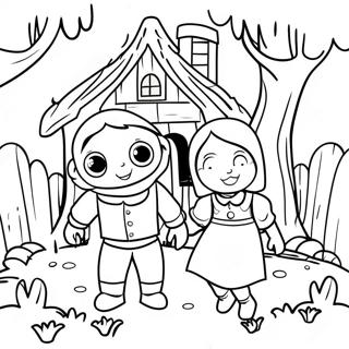 Hansel And Gretel Coloring Page 43752-35084