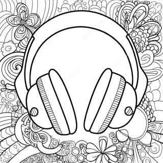 Headphones Coloring Page 43772-35098