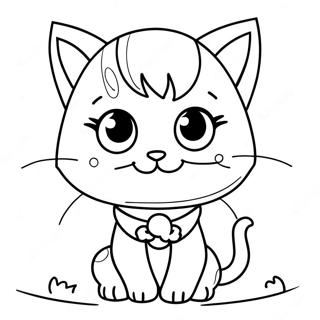 Cat Girl Coloring Pages