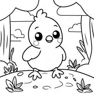 Adventurous Peep Exploring Nature Coloring Page 43873-35181