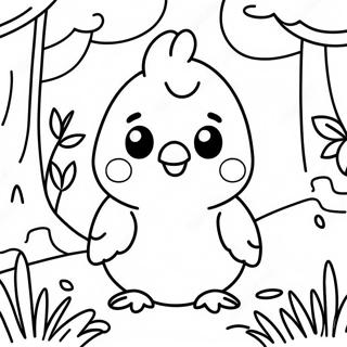 Adventurous Peep Exploring Nature Coloring Page 43873-35182