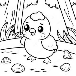 Adventurous Peep Exploring Nature Coloring Page 43873-35183