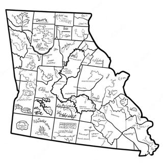 Missouri State Outline Coloring Page 43882-35186