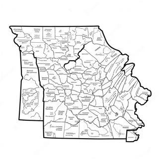 Missouri State Outline Coloring Page 43882-35188